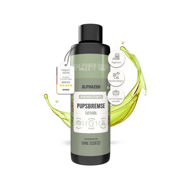 Pupsbremse Futteröl für Katzen 250 ml