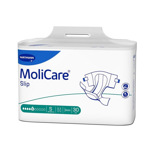 Molicare Slip 5 Tropfen, Gr. S, Hüftumfang 60-90 cm 4X30 St