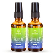 BitterLiebe - Schlaf Komplex Spray mit Melatonin, Baldrian, Melisse & Hopfen - für erholsamen Schlaf - vegan & Made in Germany 2 x 50 ml