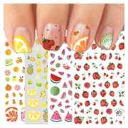 Nagelsticker 10 Blatt selbstklebend für Mädchen Regenbogen n 1 St