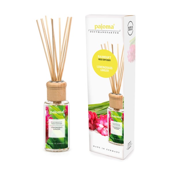 pajoma® Raumduft 100 ml inkl. Duftstäbchen, Lemongras Ginger 100 ml