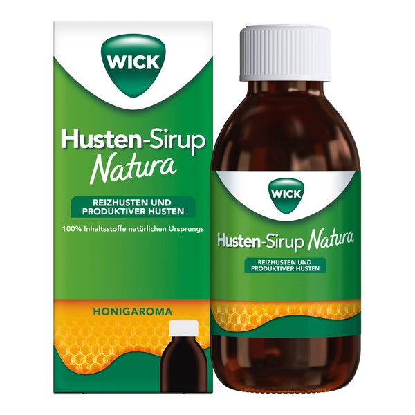 WICK Husten-Sirup Natura mit Honiggeschmack ab 12 Jahren 140 ml
