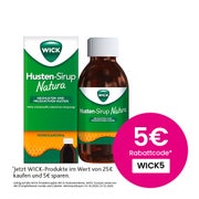 Produktabbildung: WICK Husten-Sirup Natura mit Honiggeschmack ab 12 Jahren 140 ml