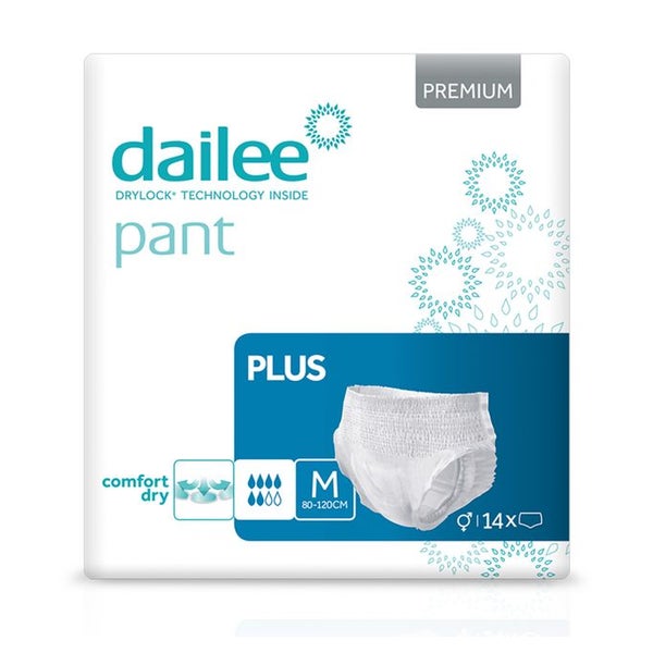 Dailee Inkontinenz Pants Plus M, Windeln für Erwachsene 90 St