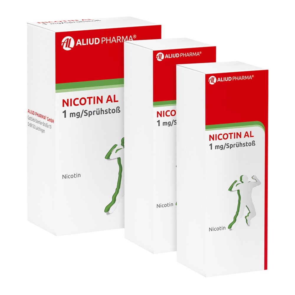 Nicotin AL 2+1 Packung 1 mg/ Sprühstoß 1 Set