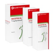Produktabbildung: Nicotin AL 2+1 Packung 1 mg/ Sprühstoß 1 Set