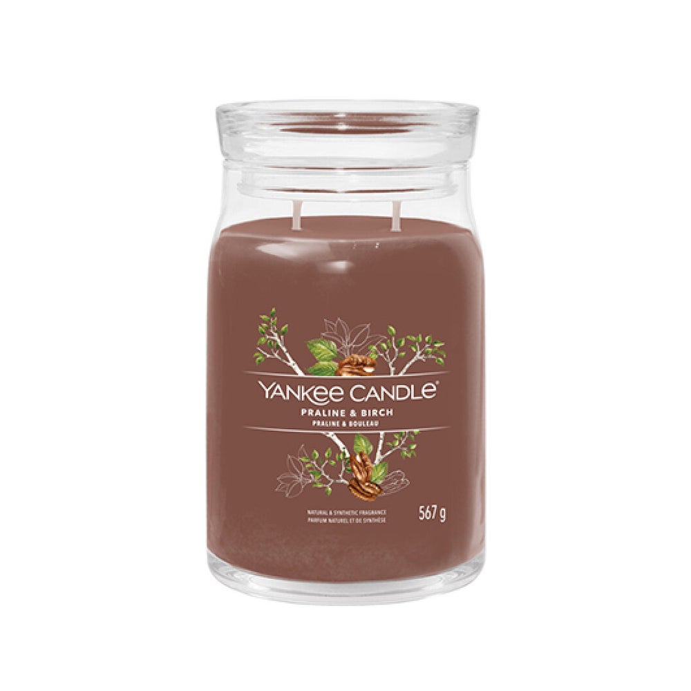 Yankee Candle Praline & Birke Signatur Kerze 567 g 0,567 kg