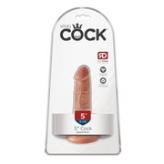 King Cock - Naturdildo mit Saugfuß 13cm