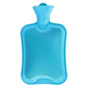 Wärmflasche ohne Bezug 2L Blau Naturkautschuk Bettflasche 1 St