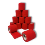 Produktabbildung: LisaCare latexfreie, kohäsiver Pflasterverband 5cm - Rot 12 St