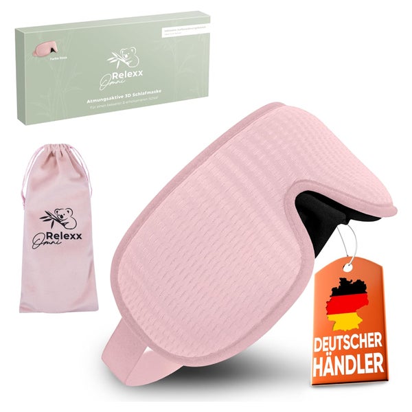 OMNIRELEXX Atmungsktive Schlafmaske für Frauen & Herren (RO) 1 St