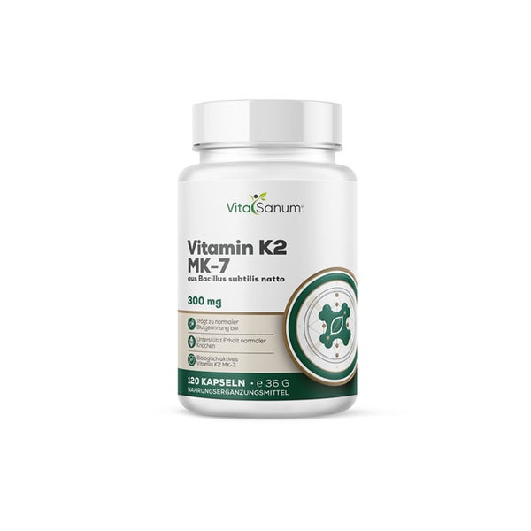 VitaSanum®- Vitamin K2 MK-7 – 200 µg – 120 Kapseln  St