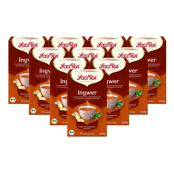Yogi Tea - Ingwer Bio Kräutertee | 10 x 30,6g 10x17 St