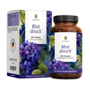 OPC Komplex aus Traubenkernextrakt mit Q10, Kalium und Knoblauch - BLUTDRUCK - 90 vegane hochdosierte Kapseln - NATURTREU® 90 St
