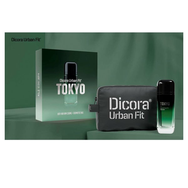 Dicora Urban Fit Tokio - Eau de Toilette mit Kosmetiktasche  für Ihn 150 ml