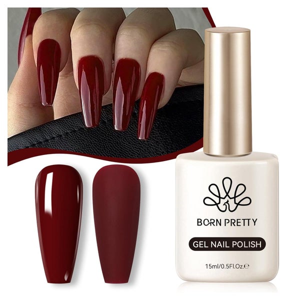 UV Nagellack Gel Rot 15ml LED Soak Off Manicure Burgunder We 1 St