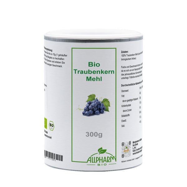 Bio Traubenkern Mehl Allpharm Premium 300 g