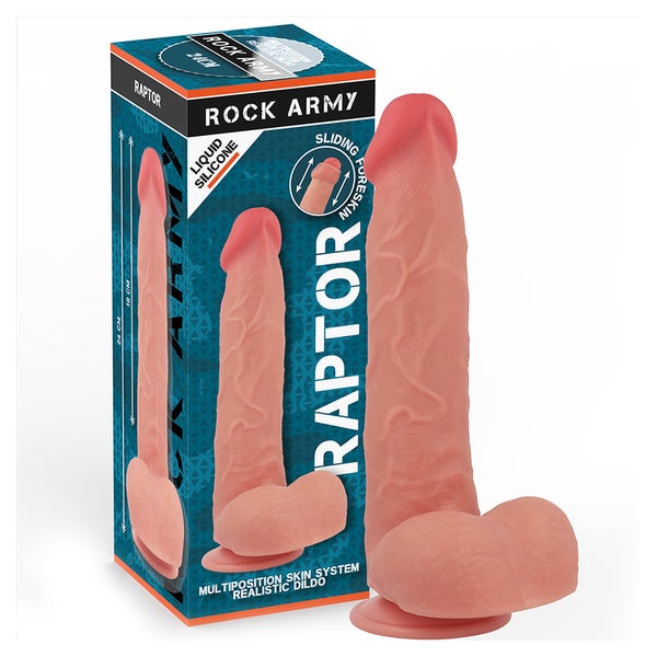 Rock Army - Flüssigsilikon Raptor 24 Cm -o-