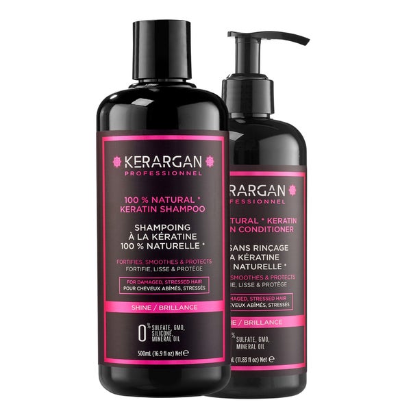 Kerargan - Duo Shampoo und Leave-In mit Keratin 850 ml