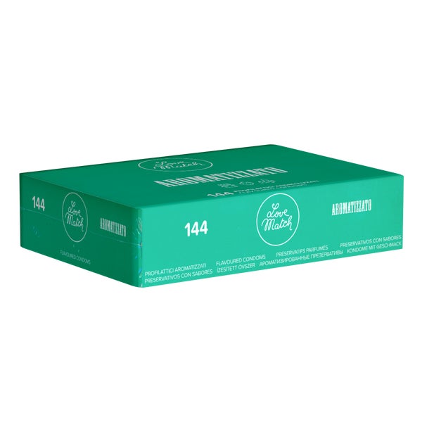 Aromatizzato – 144 Kondome, bunte Farben, Aromen, 53 mm (144 Kondome) 144 St