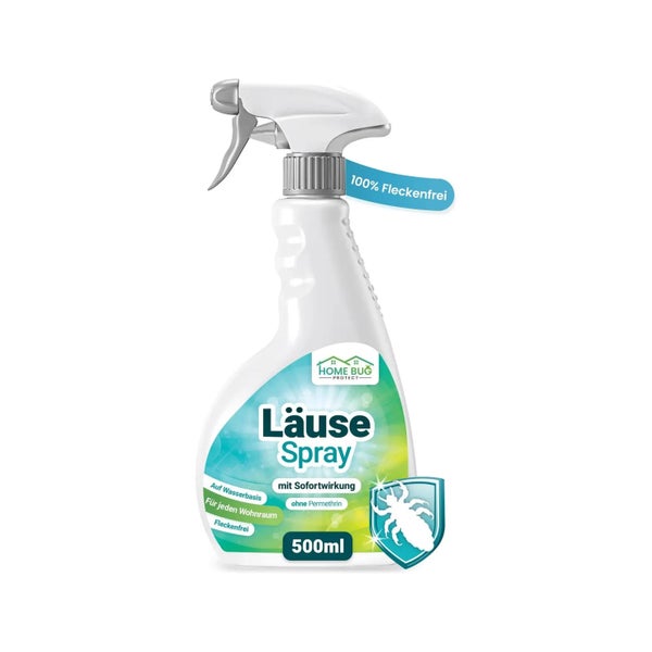 HomeBugProtect Läuse Abwehrspray für Heimtextilien & Möbel - 500ml Sprühflasche 500 ml