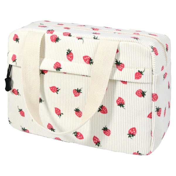Kulturtasche Cord Damen Kosmetiktasche Reise Strawberry 1 St
