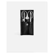 G&F Timor® 3-tlg Manikürset Leder schwarz Safirfeile 33114 1 St