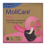 Produktabbildung: Molicare Lady Absorbent Underwear+5 Pads Gr.l 1 St