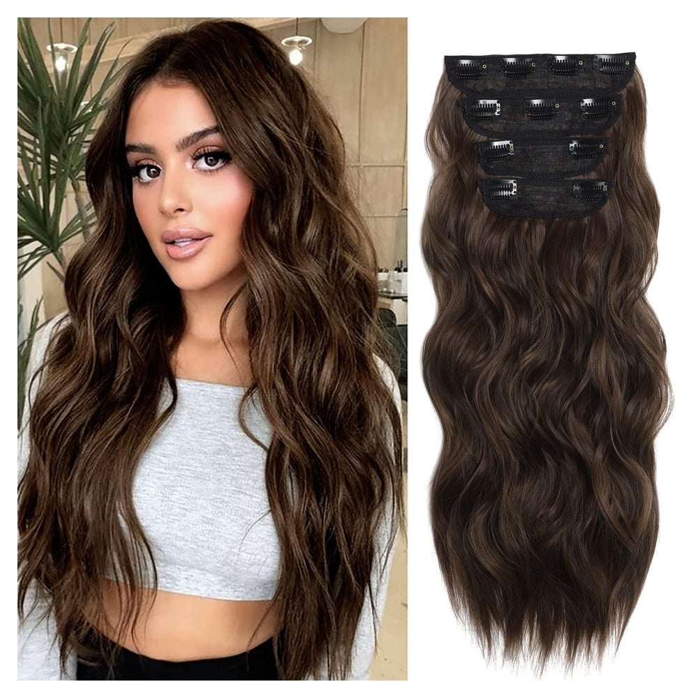 Haarspangen Frauen Mädchen 4er Set 20 Zoll curly 8 10# 1 St