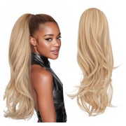 Pferdeschwanz Kordelzug Damen Haarteil 56 56 CM Aschblond-Hi 1 St