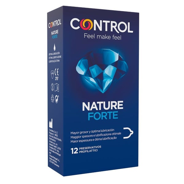 Nature Forte – 12 extra starke Kondome, 0,090 mm, 54 mm (12 Kondome) 12 St