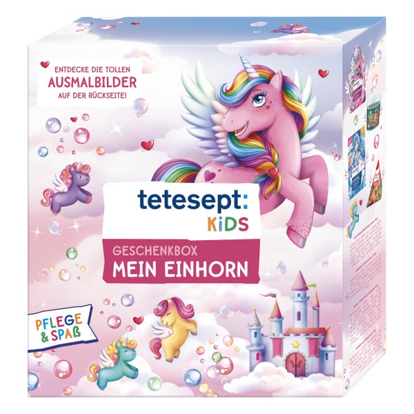 tetesept Kids Geschenkbox Mein Einhorn | Zauberhaftes Badeset