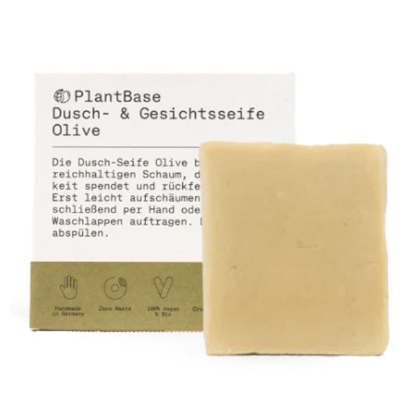 PlantBase Dusch- & Gesichtsseife Olive 50 ml