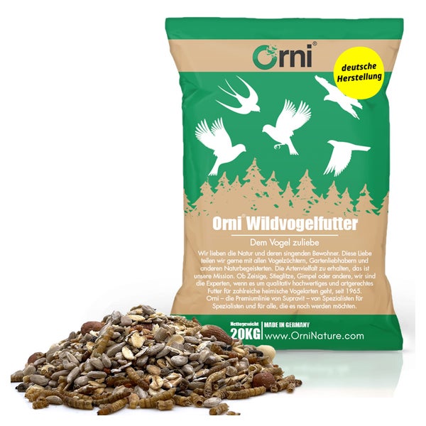 Orni Deluxe Streufutter mit Mehlwürmern 20 kg 20 kg