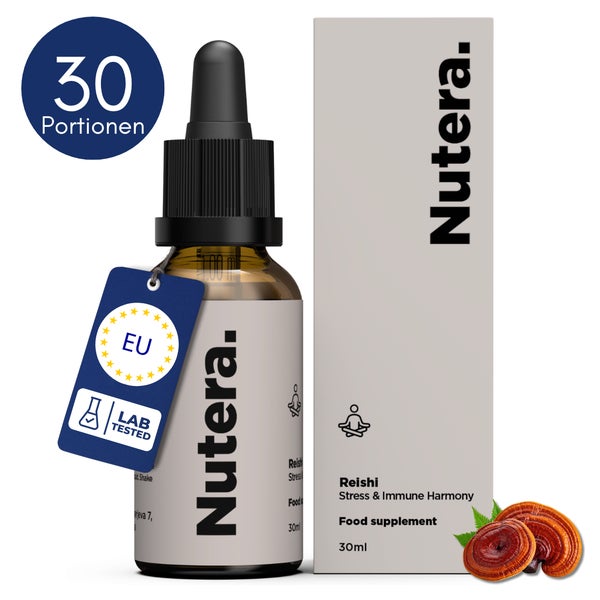 Reishi Extrakt 20:1 – Ganoderma lucidum Tropfen mit 40% Beta-Glucanen aus Fruchtkörpern 30 ml