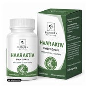 BIOPHORA Haar Aktiv | Biotin 10.000 µg | Hochdosiert | Rein 60 St