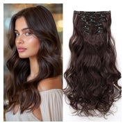Clip in Extensions Haarteil 6 Teile Gewellt 48 cm Mittel bra 1 St