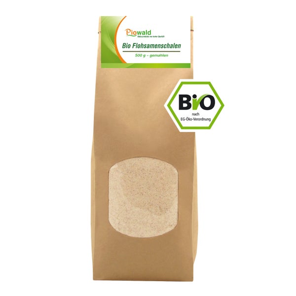Piowald BIO Flohsamenschalen gemahlen 500 g