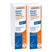 Produktabbildung: Nasenspray ratiopharm Erwachsene oK 2X10 ml