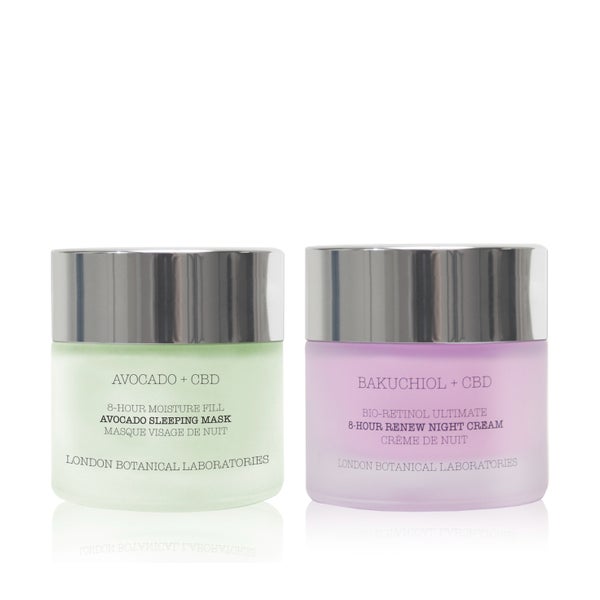 Cbd Schlafmaske + Nachtcreme  Anti-Aging Set 160 ml