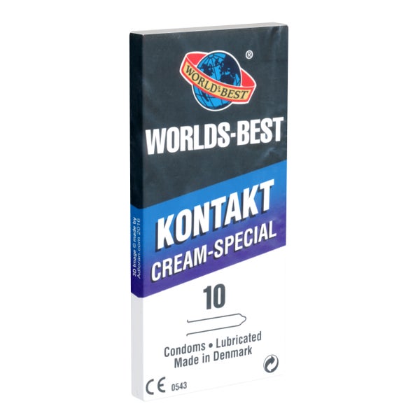 «Kontakt Cream Special» gefühlsechte Kondome aus Dänemark (10 Kondome) 10 St
