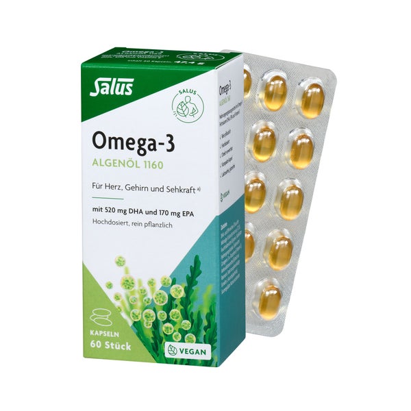 Omega-3 AlgenÖl 1160 Vegan Kapseln 60 St