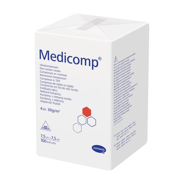 Hartmann Medicomp unsteril 4f 7,5x7,5cm (100 Stück) 100 St