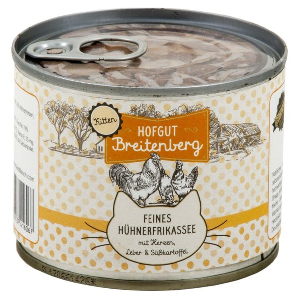 Hofgut Breitenberg Cat Kitten feines "Hühnerfrikasse" 2,16 kg