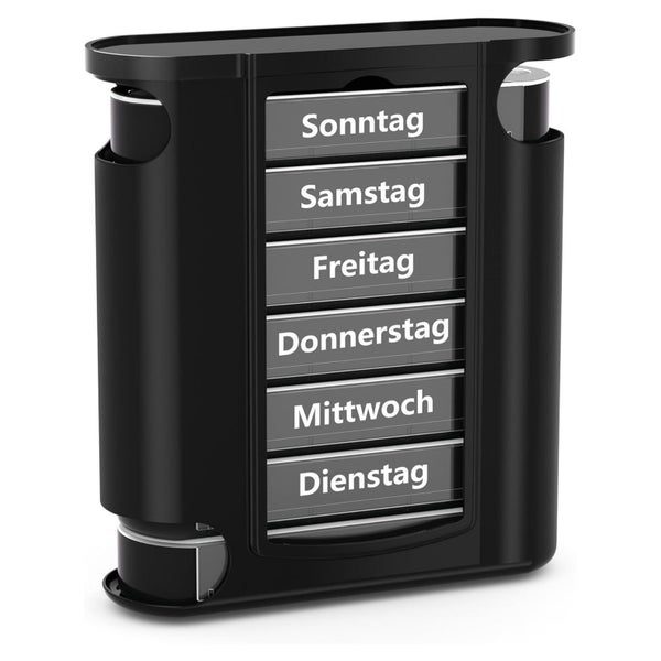 Tablettenbox 7 Tage 4 Fächer Morgens Mittags Abends Nachts B 1 St