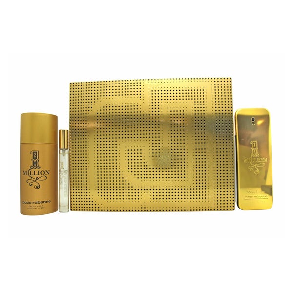 Paco Rabanne 1 Million Gift Set 100ml EDT + 150ml Deodorant Spray + 10ml EDT 0,26 l