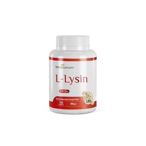 VitaSanum®- L-Lysin 1000 mg 100 Kapseln  St