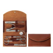 Nippes Solingen Maniküre-Set Classic 7-tlg., Leder braun