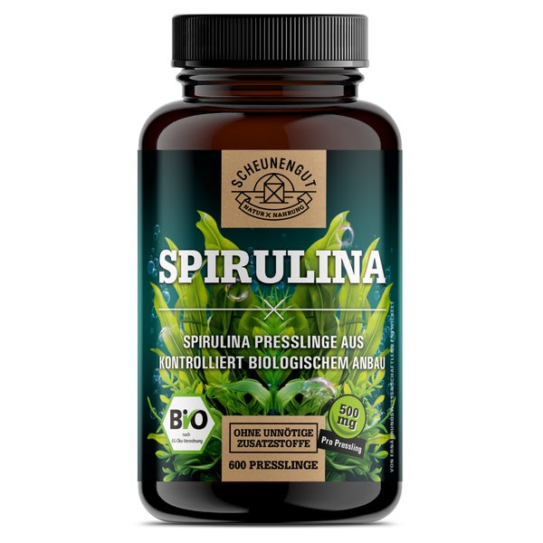 Scheunengut® Bio Spirulina Presslinge | 500mg pro Pressling 600 St