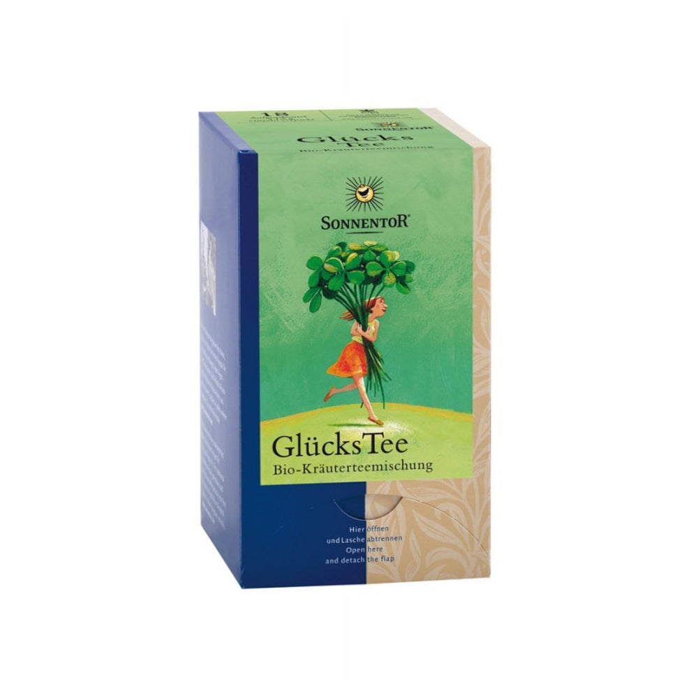 GlücksTee Bio Doppelkammerbeutel – 18 Beutel erfrischender Kräutergenuss 27 g, DK-Beutel 18 St